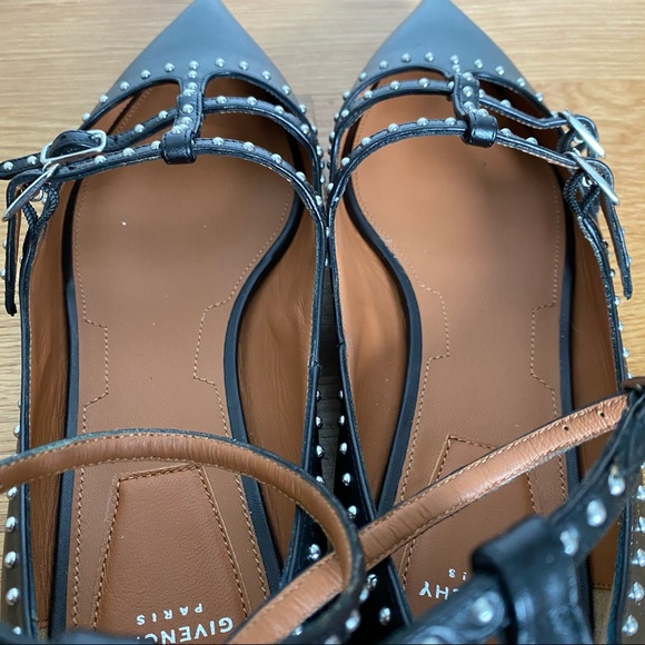 New Givenchy Studded Leather Ballet Flat - Picture 8 of 9